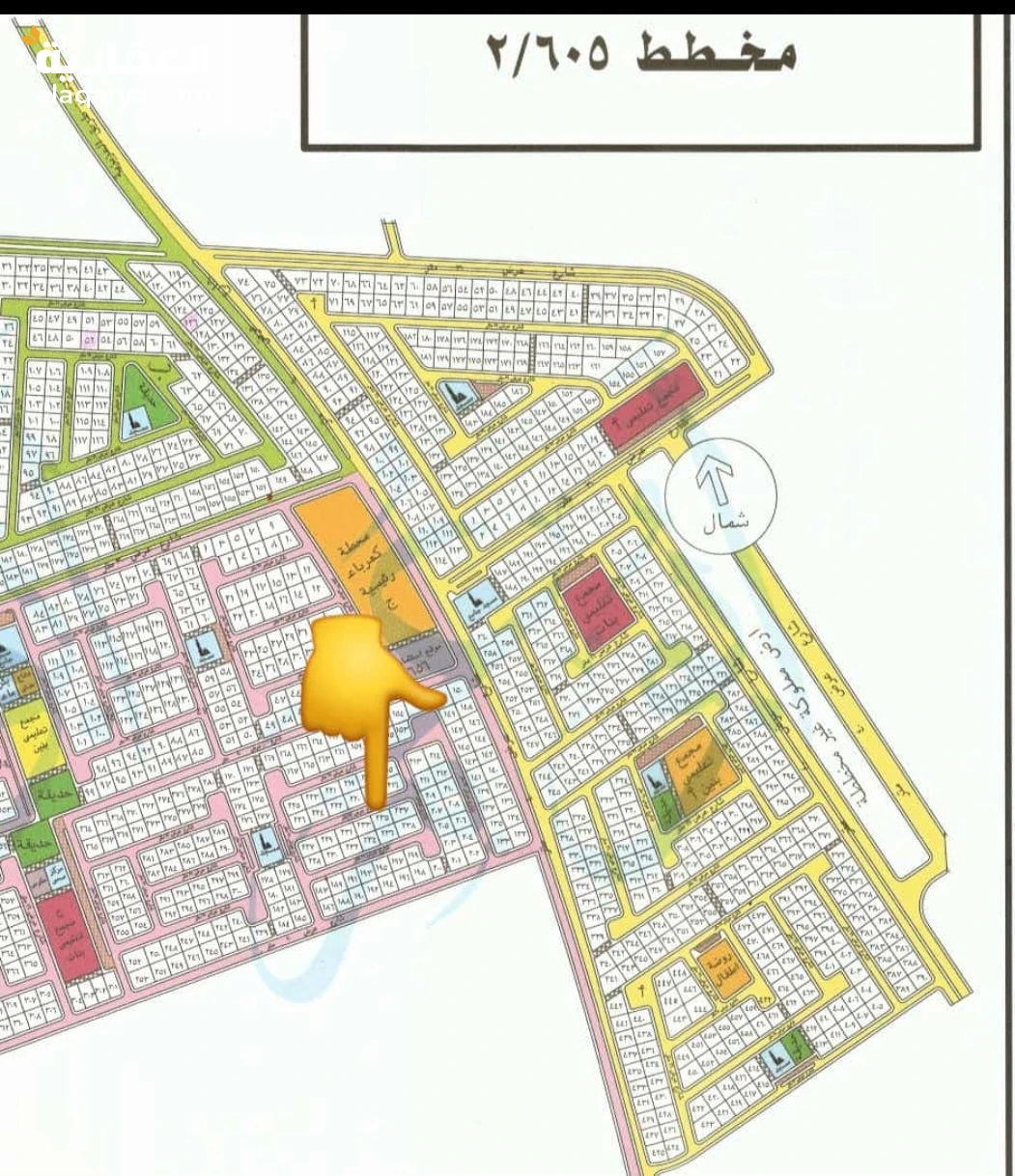 للبيـــــع أرضين بمخطط ٦٠٥ ش خ بعزيزية الخبر