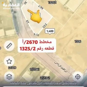 #للبيع ارض بحي البيان 3002م شارعين 30م ب1900ريال للمتر